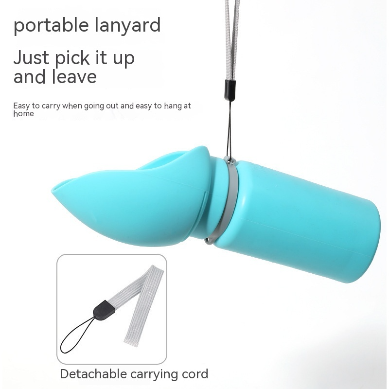 Portable Folding Pet Water Bottle – Leak-Proof Silicone Travel Dispenser for Dogs & Cats, 550ml