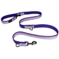 HALTI Double-Ended Leash for Dogs - Neoprene-Padded Easy to Use Reflective Adjustable Lengths Ideal Dog Leash for Hands Free Running & Training. Suitable for Medium and Large Dogs (Size L Purple)